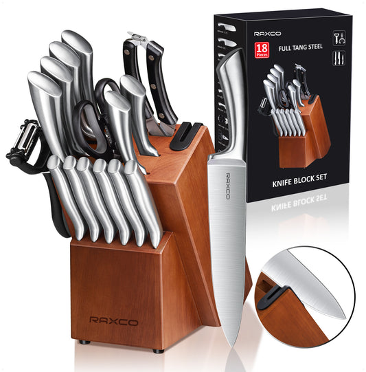 RAXCO Kitchen Knife set,18-Piece Knife Set-Steak Knife Set