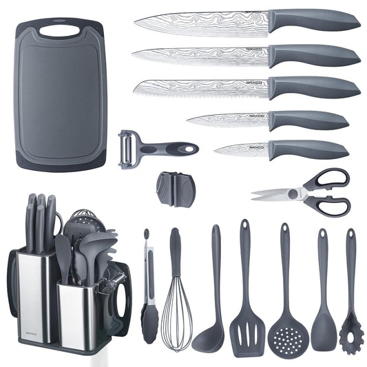 RAXCO 18Pieces Kitchen Utensils Set with Knife Set